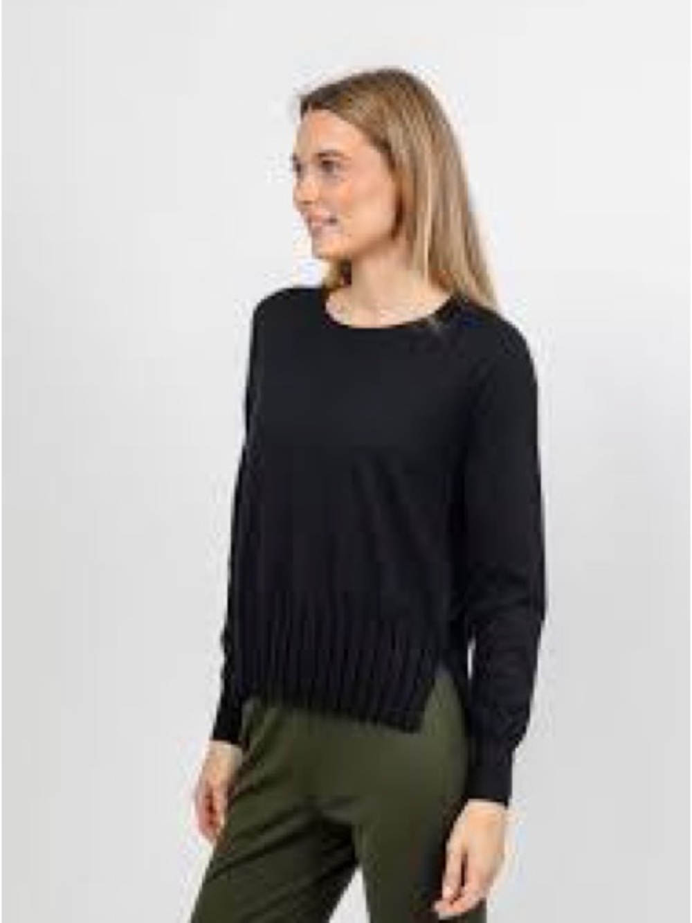 Mango Women's Navy Crewneck Sweater